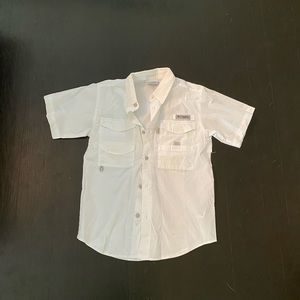 White Columbia fishing shirt